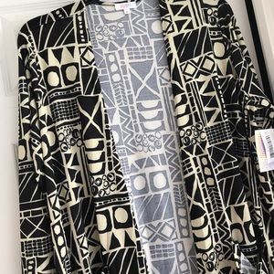 LulaRoe NWT XL black and cream Sarah